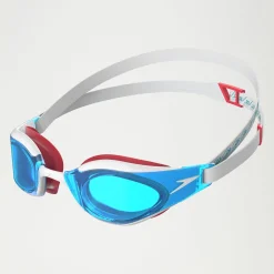 Adult Fastskin Hyper Elite Goggles White/Blue/Red
