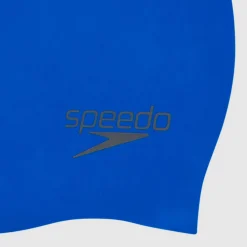 Adult Plain Moulded Silicone Cap Blue