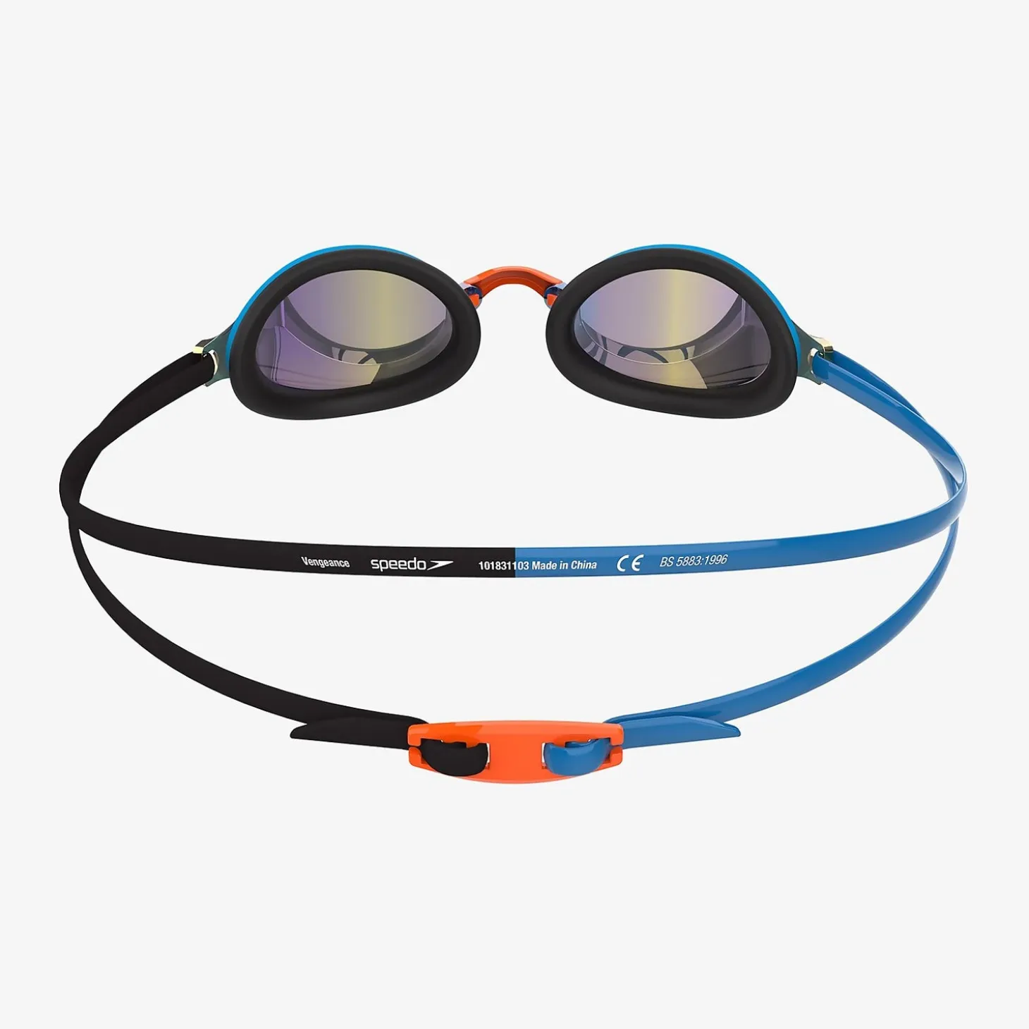 Adult Vengeance Mirror Goggles Black/Blue