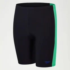 Boys Colourblock Rash Top & Jammer SetBlack/Green/Blue