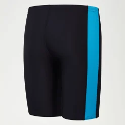 Boys Colourblock Rash Top & Jammer SetBlack/Green/Blue