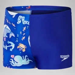 Boys' Digital Allover Aquashort Blue