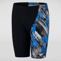 Boys' Digital Allover V Cut Jammer Blue/White
