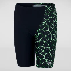 Boys' Digital Allover V Cut Jammer Black/Green