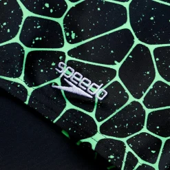 Boys' Digital Allover V Cut Jammer Black/Green
