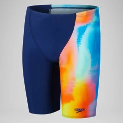 Boys' Digital Allover V-Cut Jammer Blue
