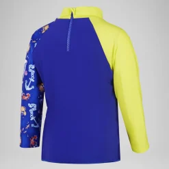Boys' Digital Long Sleeve Rash Top Blue