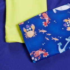 Boys' Digital Long Sleeve Rash Top Blue