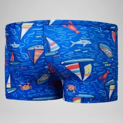Boys Digital Short Sleeve Rash Top Set Red/Blue