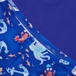 Boys' Digital Short Sleeve Rash Top Blue
