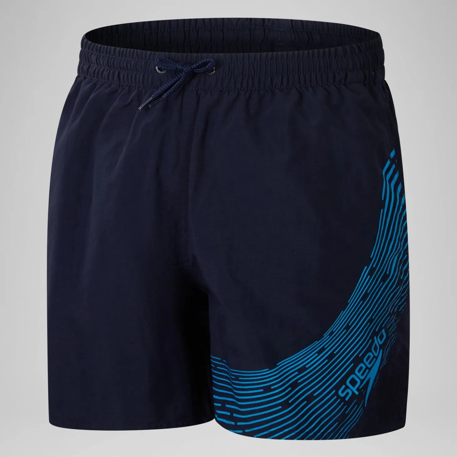 Boys' Medley Logo 15" Swim Short Navy/Blue