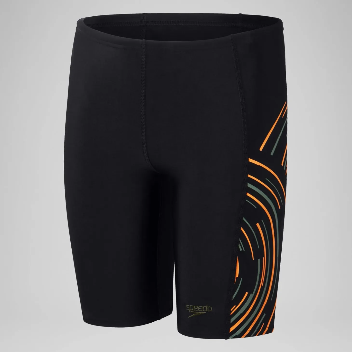 Boys' Plastisol Placement Jammer Black/Orange