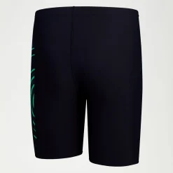 Boys Plastisol Placement Jammer Navy/Green