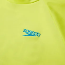 Boys' Printed Short Sleeve Rash Top Yellow