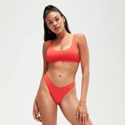 FLU3NTE Sccop Bikini Bottom Red