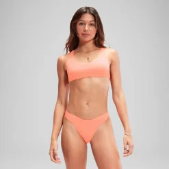 FLU3NTE Sccop Bikini Bottom Coral