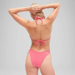 FLU3NTE Terry Triange Bikini Top Pink