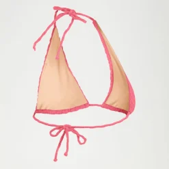FLU3NTE Terry Triange Bikini Top Pink