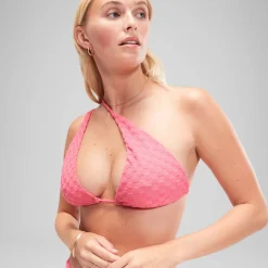 FLU3NTE Terry Triange Bikini Top Pink