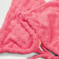 FLU3NTE Terry Triange Bikini Top Pink
