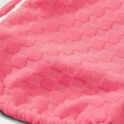 FLU3NTE Terry Triange Bikini Top Pink