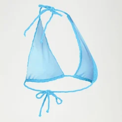 FLU3NTE Terry Triange Bikini Top Blue