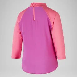 Girls' Digital Long Sleeve Rash Top Pink/Purple