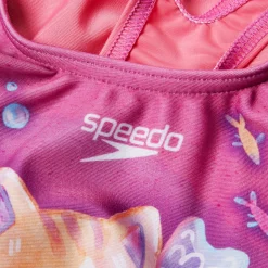 Girls' Digital Printed Swimsuit Pink