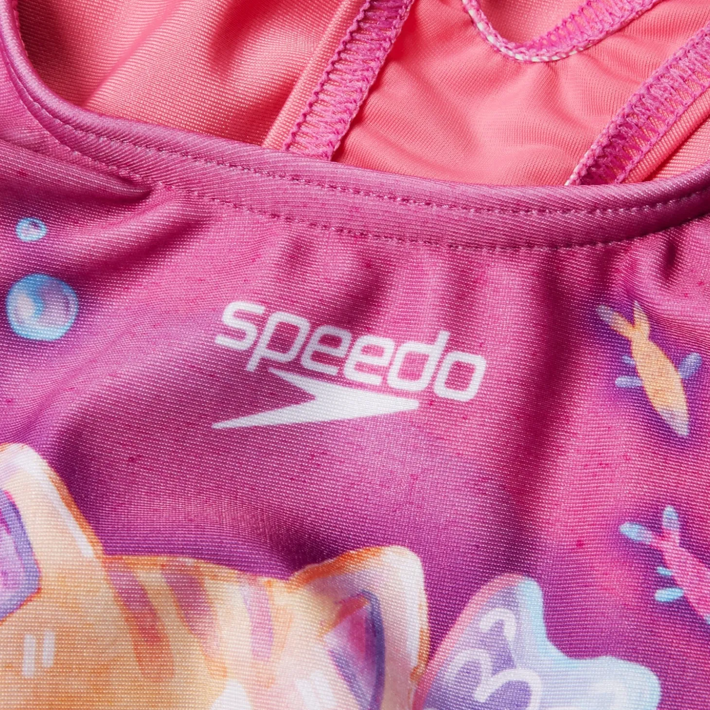 Girls' Digital Printed Swimsuit Pink