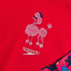 Girls Digital Short Sleeve Rash Top Set Red/Pink