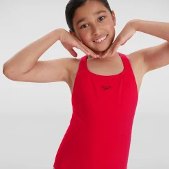 Girls' Endurance+ Medalist Swimsuit Red
