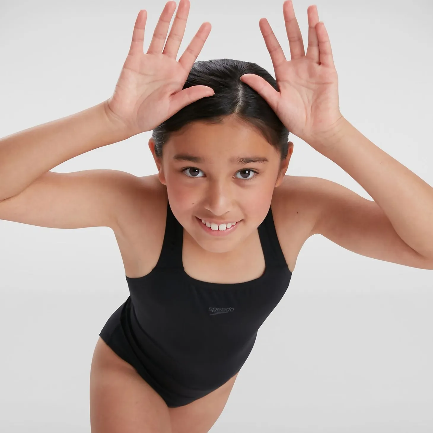 Girls' Endurance+ Medalist Swimsuit Black