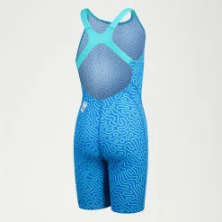 Girls' Fastskin Endurance+ Openback Kneeskin Blue
