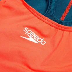 Girls' Fastskin Endurance+ Max Openback Kneeskin Red/Teal