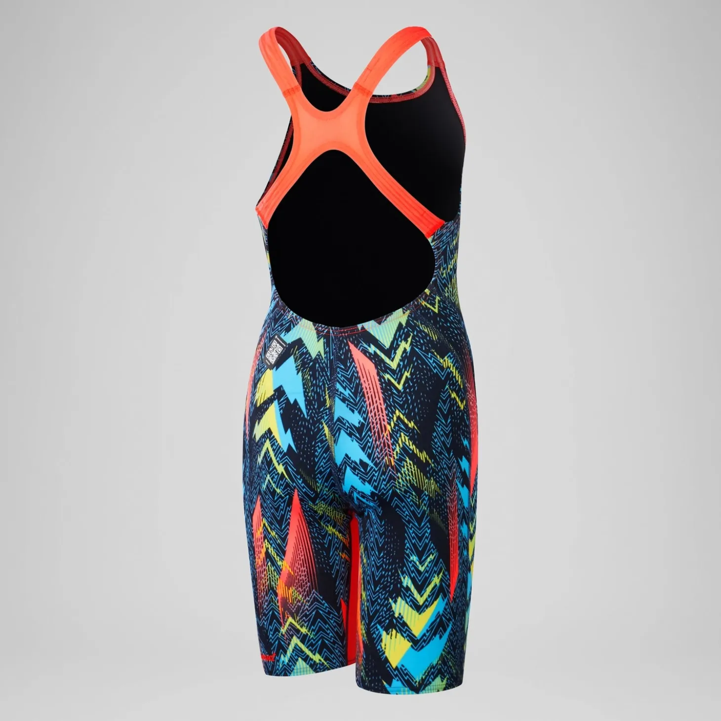 Girls' Fastskin Endurance+ Max Openback Kneeskin Teal/Blue/Red