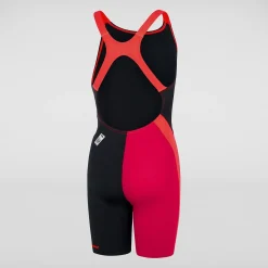 Girls' Fastskin Endurance+ Openback Kneeskin Black/Red