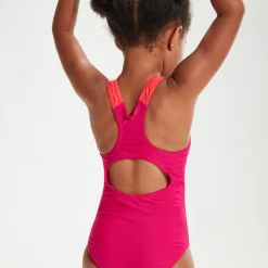 Girls Learn to Swim Medalist Swimsuit Pink/Coral