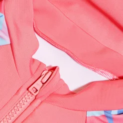 Girls Long SleeveSwimsuit Pink/Blue