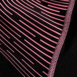 Girls Medley Logo Medalist Swimsuit Black/Pink