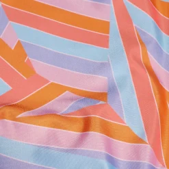 Girls Printed Medalist Swimsuit Orange/Blue
