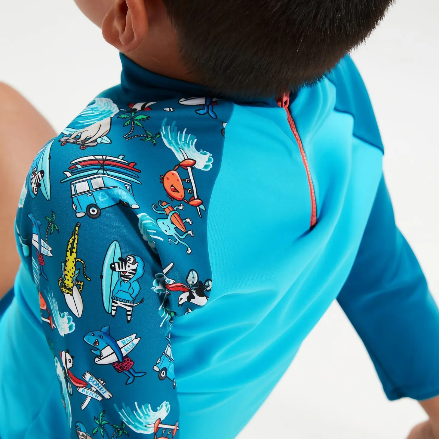 Infant Boys' Long Sleeve Printed Rash Top Blue
