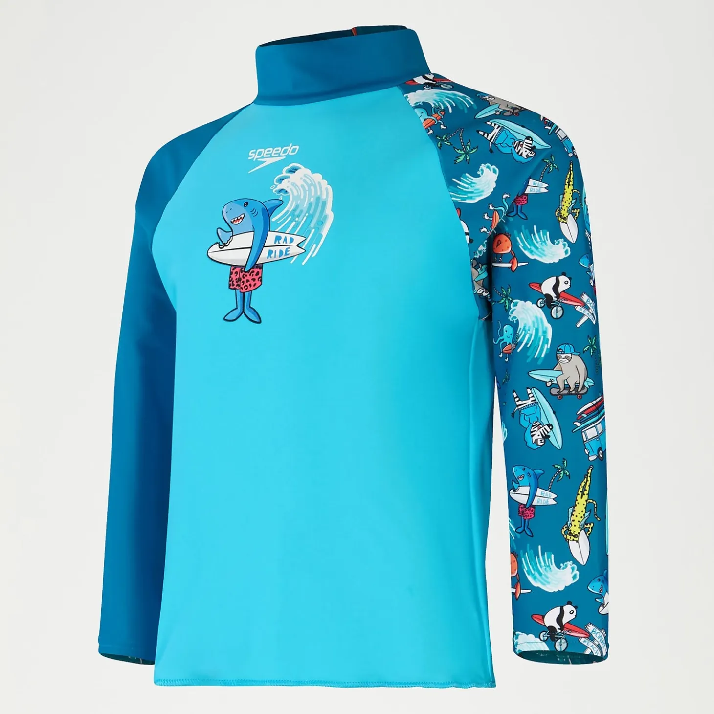 Infant Boys' Long Sleeve Printed Rash Top Blue