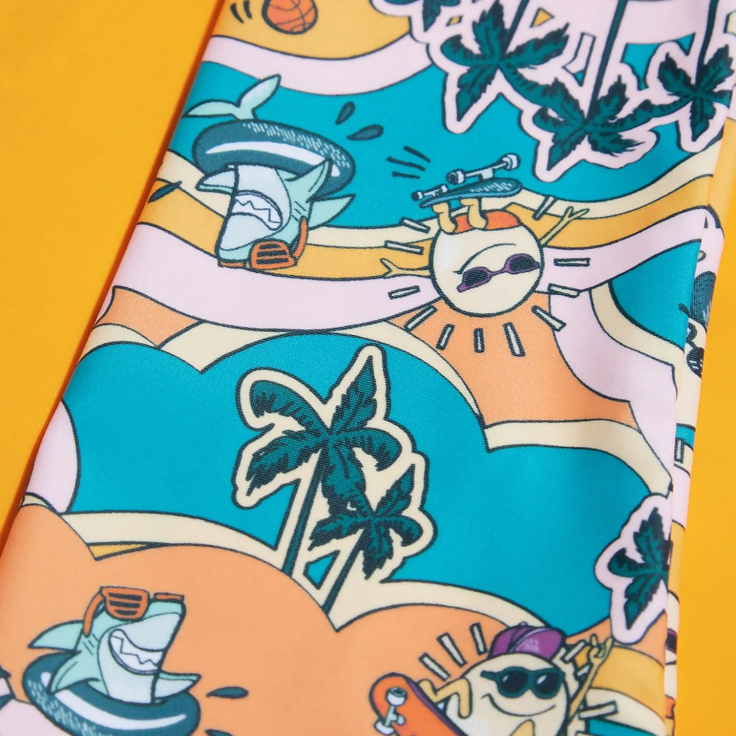 Infant Boys' Long Sleeve Printed Rash Top Blue/Yellow