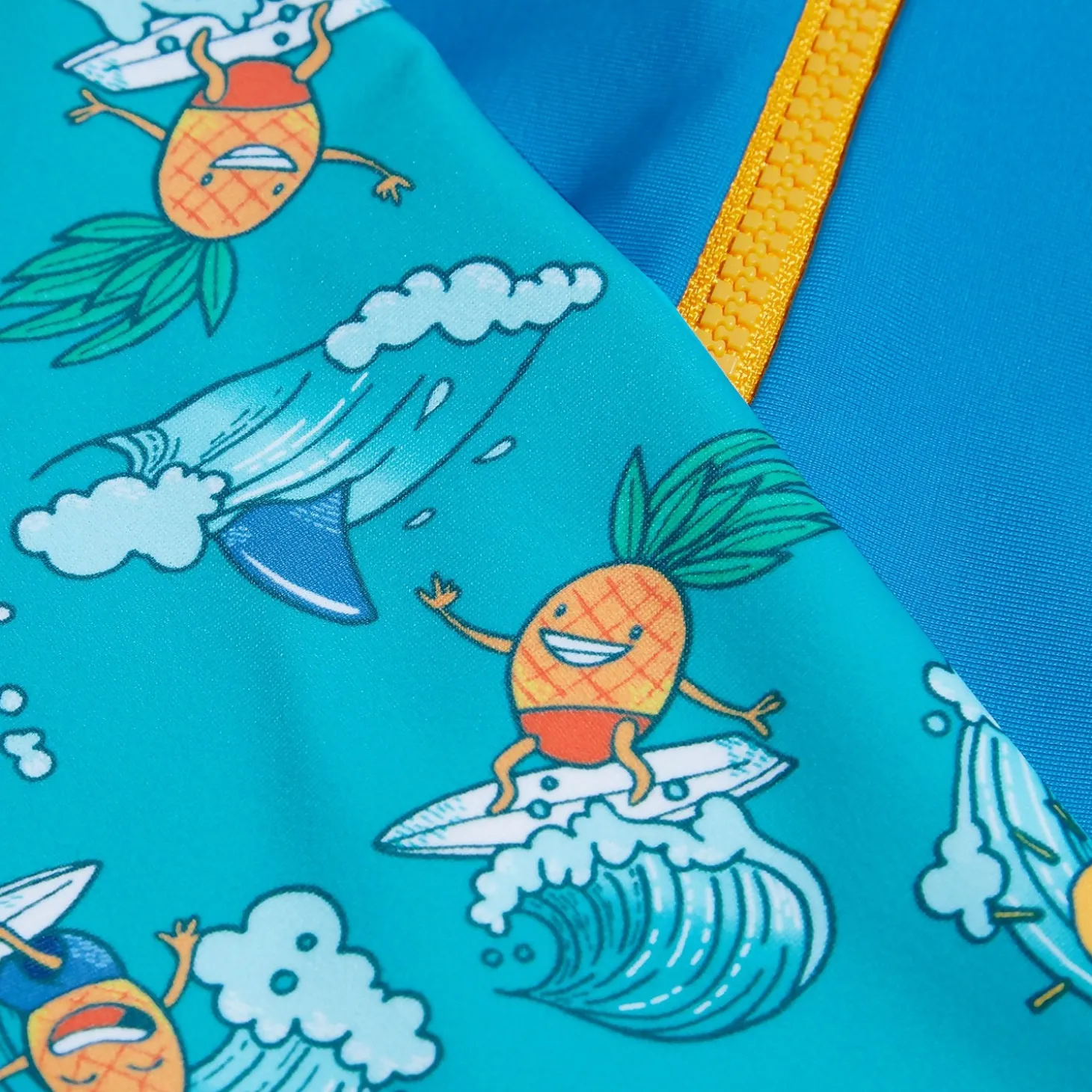 Infant Boys' Long Sleeve Printed Rash Top Blue/Yellow
