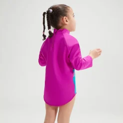 Infant Girls' Digital Long Sleeve Rash Top Blue/Purple