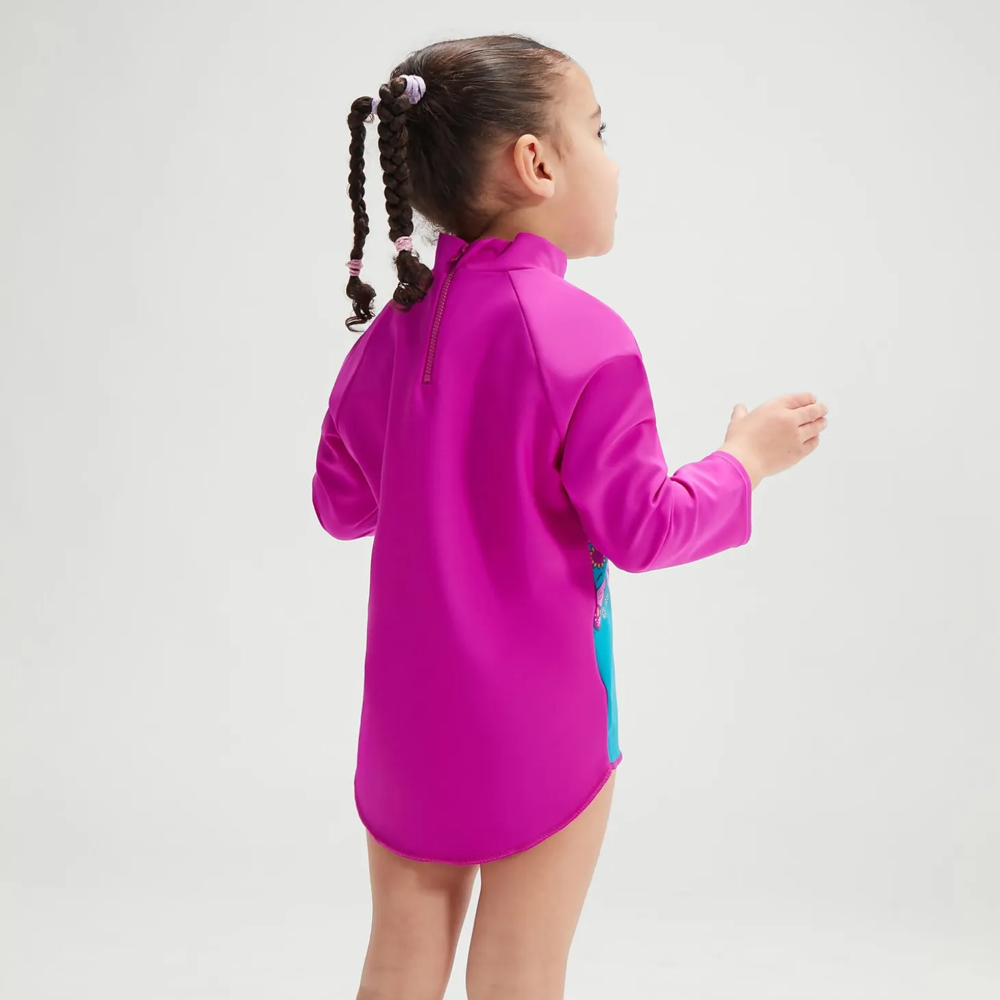 Infant Girls' Digital Long Sleeve Rash Top Blue/Purple