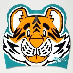 Infant Learn to Swim Aanadi Tiger Cub Cap Orange