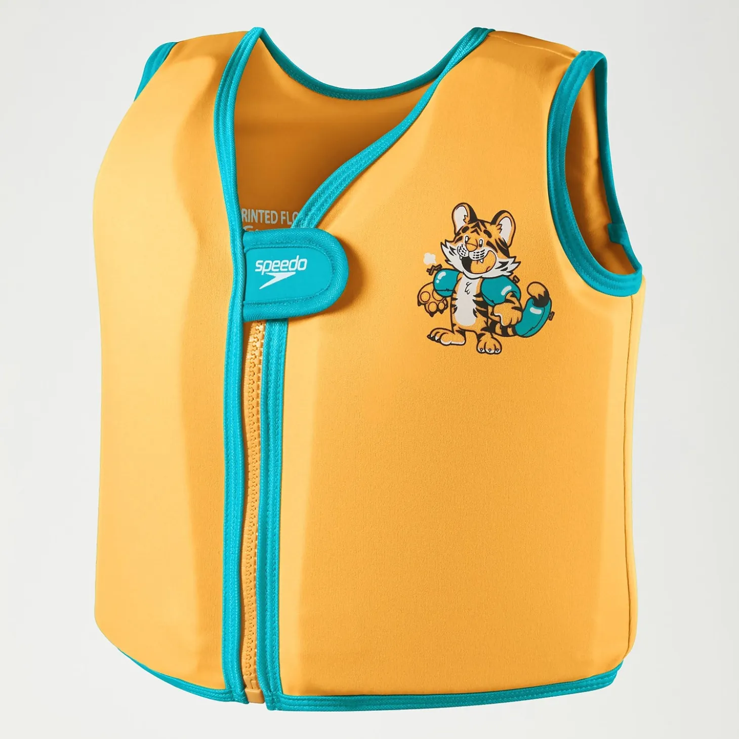 Infant Learn to Swim Aanadi Bengali Tiger Cub Float Vest Orange