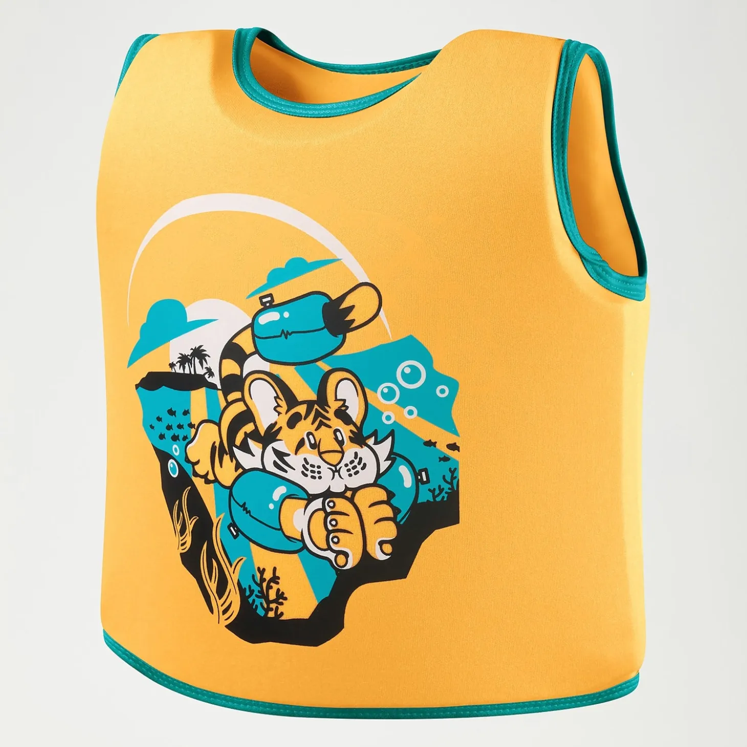 Infant Learn to Swim Aanadi Bengali Tiger Cub Float Vest Orange