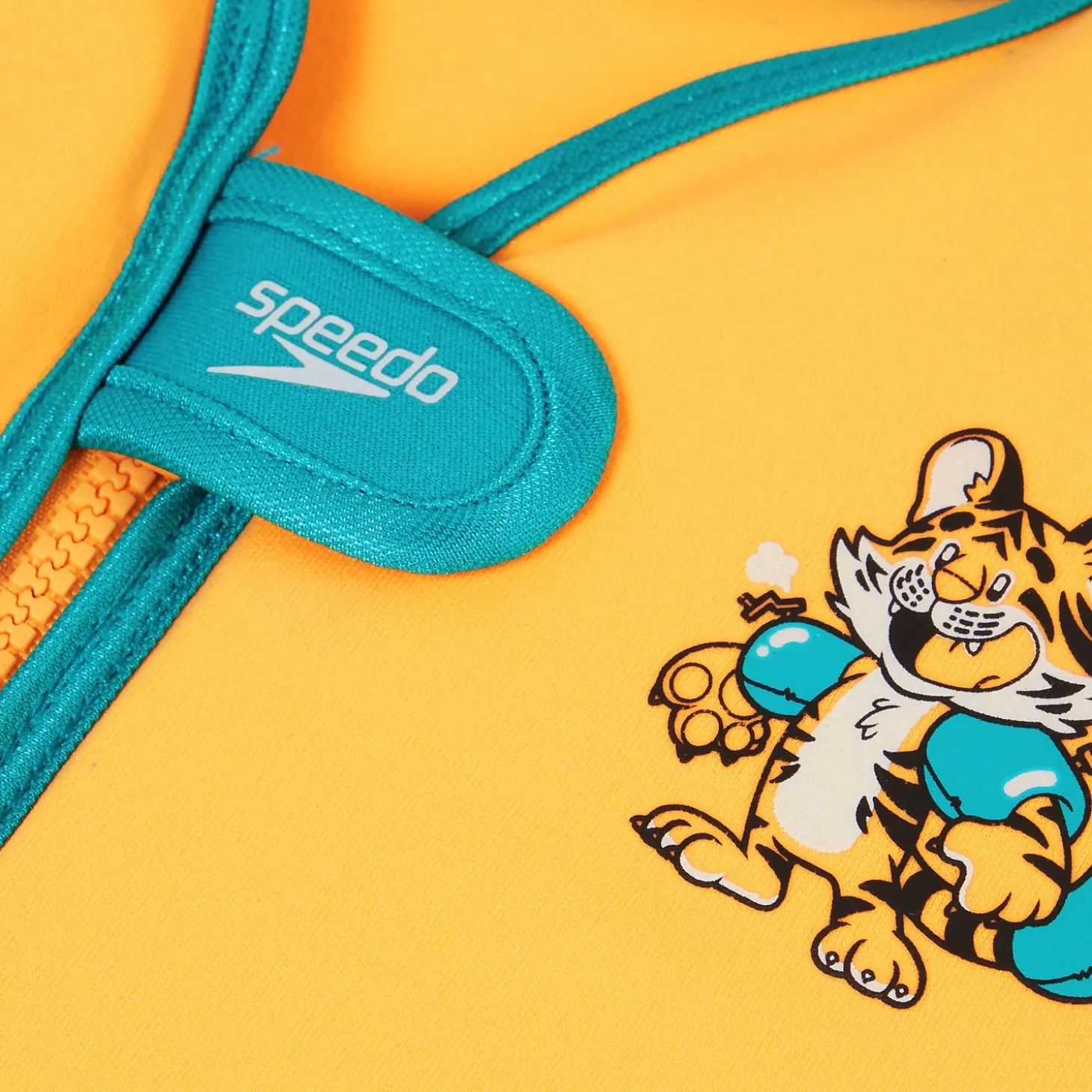 Infant Learn to Swim Aanadi Bengali Tiger Cub Float Vest Orange